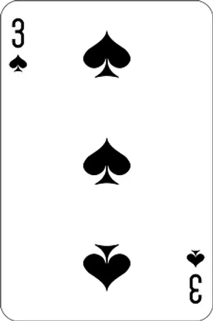 Threeof Spades Playing Card PNG Image