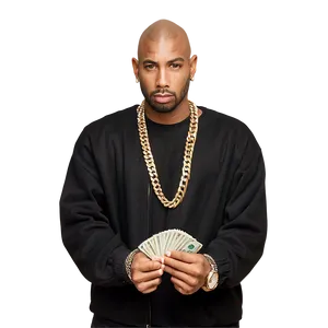 Thug Holding Money Png Lvq PNG Image