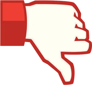 Thumbs Down Gesture Graphic PNG Image