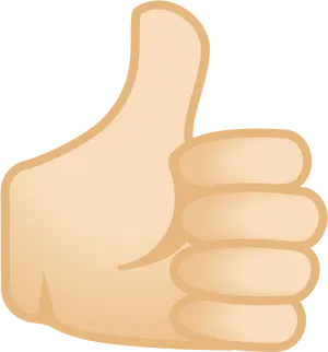 Thumbs Up Emoji Graphic PNG Image