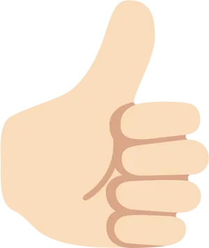 Thumbs Up Emoji Graphic PNG Image