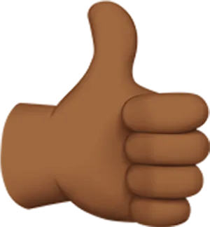 Thumbs Up Emoji Graphic PNG Image