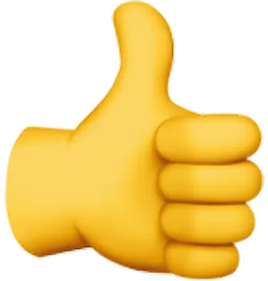 Thumbs Up Emoji Graphic PNG Image