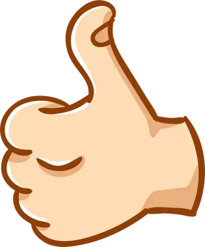 Thumbs Up Gesture Graphic PNG Image