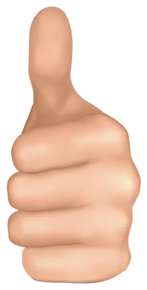 Thumbs Up Gesture Graphic PNG Image