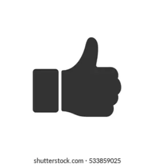 Thumbs Up Icon Silhouette PNG Image