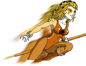 Thundercats Cheetarain Action.png PNG Image