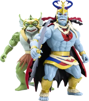 Thundercats Mumm Raand Slithe Action Figures PNG Image