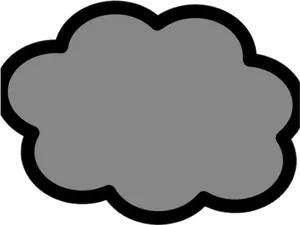Thunderstorm Cloud Icon PNG Image