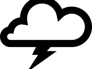 Thunderstorm Cloud Lightning Icon PNG