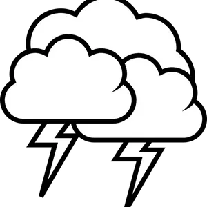 Thunderstorm Cloud Lightning Icon PNG