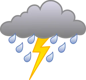 Thunderstorm_ Cloud_with_ Lightning_and_ Rain PNG Image