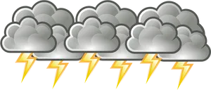 Thunderstorm Cloudsand Lightning PNG Image