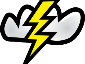 Thunderstorm Icon Yellow Lightning Bolt PNG