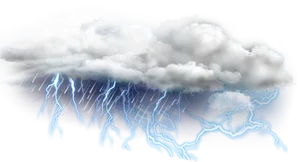 Thunderstorm Lightning Cloud Illustration PNG Image