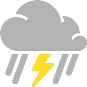 Thunderstorm Weather Icon PNG Image