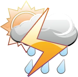 Thunderstorm Weather Icon PNG