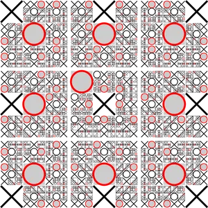 Tic Tac Toe Pattern Background PNG Image