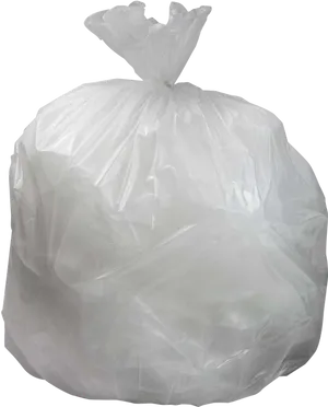 Tied White Garbage Bag PNG Image