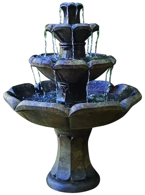 Tiered Garden Fountain.png PNG Image