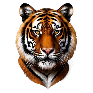 Tiger Face In Detail Png 7 PNG Image