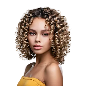 Tight Curl Perm Png Yoq1 PNG Image