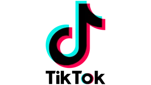 Tik Tok Logo Black Background PNG Image