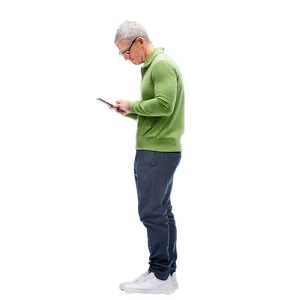 Tim Cook And Apple Products Png 3 PNG Image