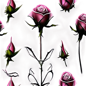 Timeless Rose Pattern Png Gle87 PNG Image