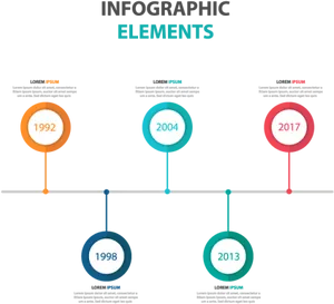 Timeline Infographic Design Elements PNG Image