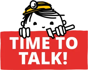 Timeto Talk Cartoon Character PNG Image