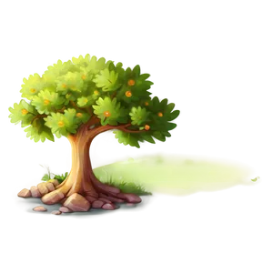 Tiny Tree Illustration Png Voi83 PNG Image