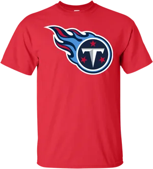 Titans Logo Red T Shirt PNG Image