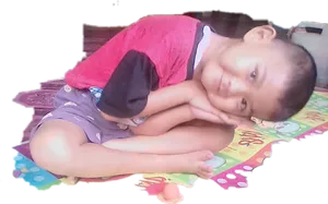 Toddler Resting On Floor.jpg PNG Image