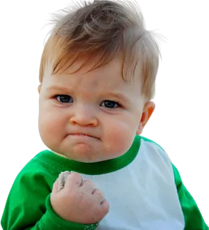 Toddler Skeptical Expression PNG