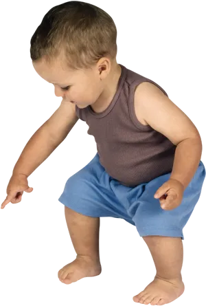 Toddler Taking Steps PNG Image