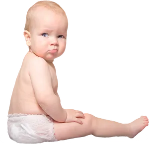 Toddlerin Diaper Glance PNG Image