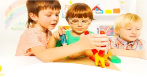 Toddlers Playing With Toys PNG Image