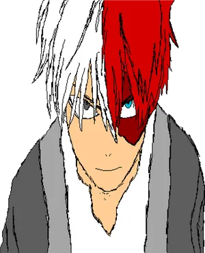 Todoroki Shoto Anime Character PNG Image