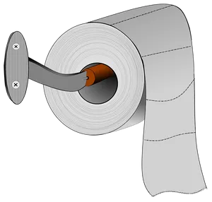 Toilet Paper Rollon Holder Illustration PNG Image