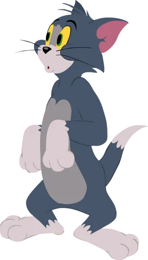 Tom Cat Walking Cartoon PNG Image