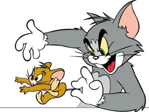 Tomand Jerry Chase Scene PNG Image