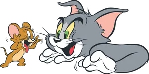 Tomand Jerry Classic Pose PNG Image