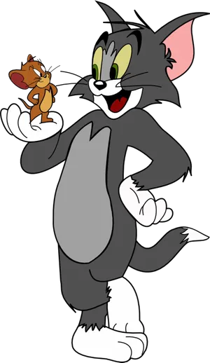 Tomand Jerry Friendly Moments PNG Image