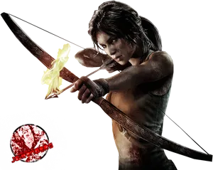 Tomb Raider Archer Action PNG Image