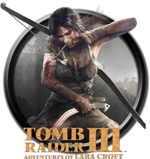 Tomb Raider I I I Adventuresof Lara Croft Artwork PNG Image