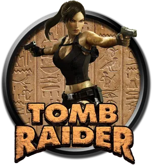 Tomb Raider Iconic Character Pose PNG Image