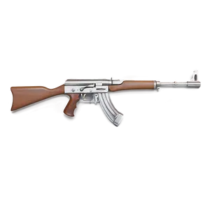 Tommy Gun In Grayscale Png Akc PNG Image