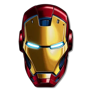 Tony Stark's Iron Man Helmet Drawing Png Hot52 PNG Image