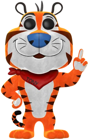 Tony The Tiger Character Pose PNG Image